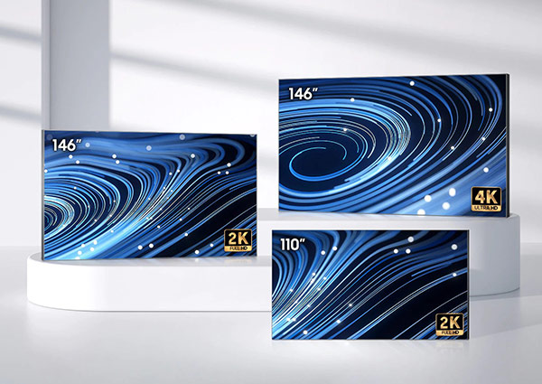 Image showing three samsung tv screens in studio atmosphere