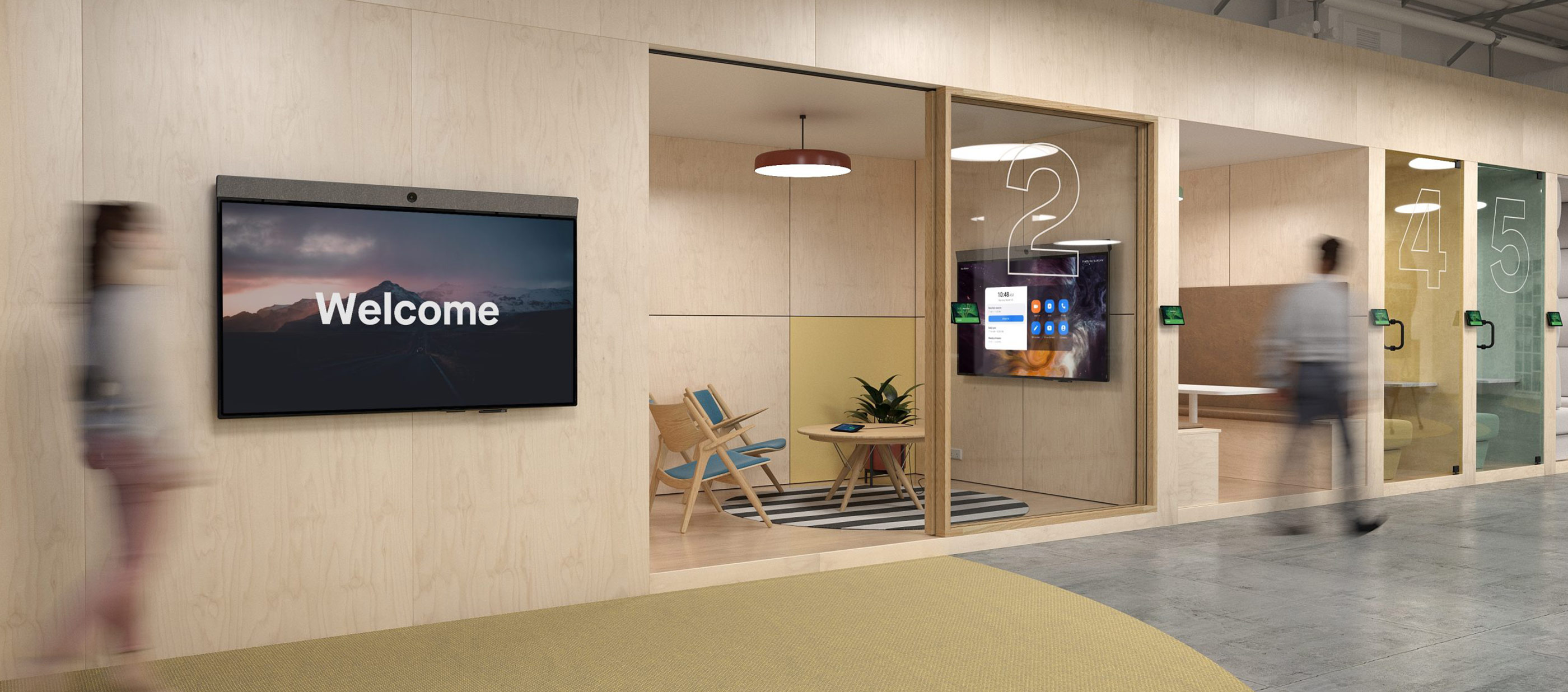 Brecherbild Neat Board Wandhalterung Picture showing Neat Board in Neat working space